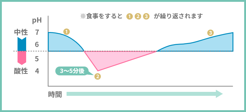 食事をするときのお口の中でおこっていること